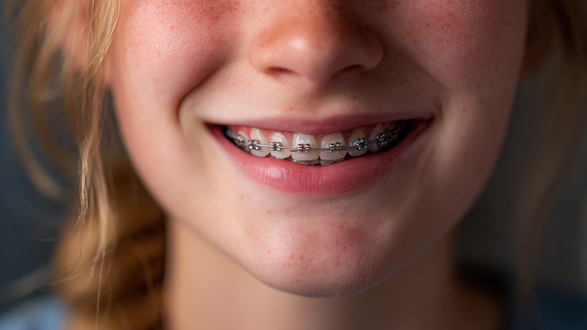 Sonrisa natural con tratamiento de ortodoncia